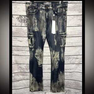 Golden Denim Los Angeles Men’s 34 Slim Flared Distressed Jeans